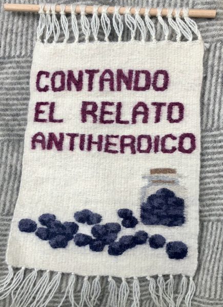 contanto el relato antiheroico, 2022, Βαλδίβια, υφαντό