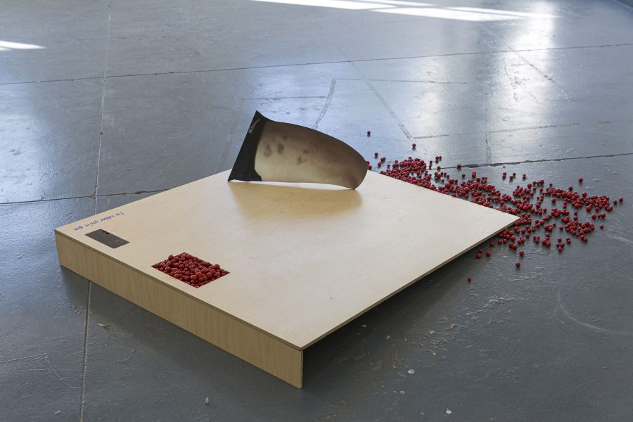 I'm Rubber You're Glue, 2020, μεταβλητές διαστάσεις, εγκατάσταση, μεικτά υλικά