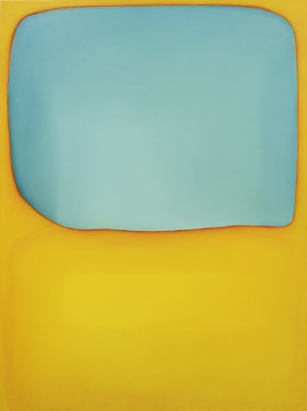 Blue-yellow, 2019, 200cm x 150cm, Λάδι σε καμβά